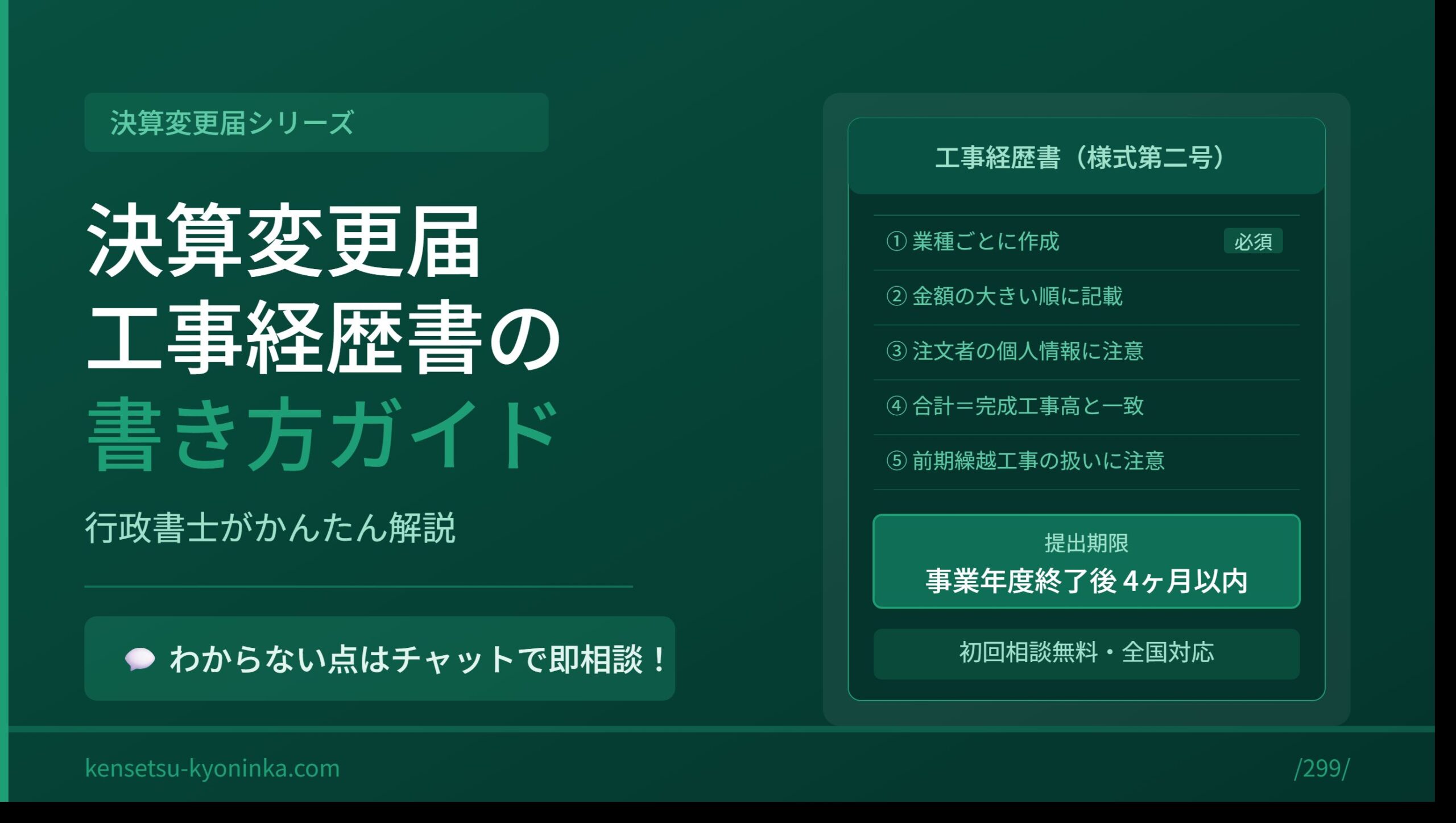 工事経歴書